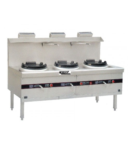 BẾP Á CÔNG NGHIỆP 3 HỌNG CÓ QUẠT THỔI